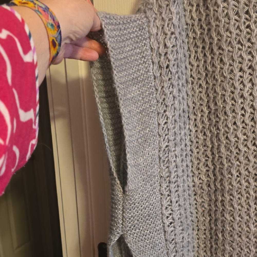 LC Lauren Conrad Soft Gray‎ Cowl Neck Sweater - Picture 3 of 4